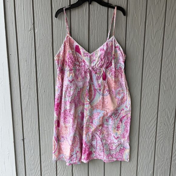 Ralph Lauren Dresses & Skirts - Lauren Ralph Lauren Cotton Paisley Slip Dress L Boho Cottagecore Festival